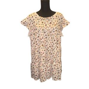 Entro White Floral Mini Dress